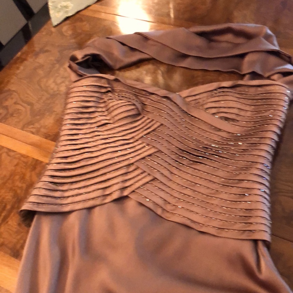 Gorgeous Bronze Avanti Gown with beads